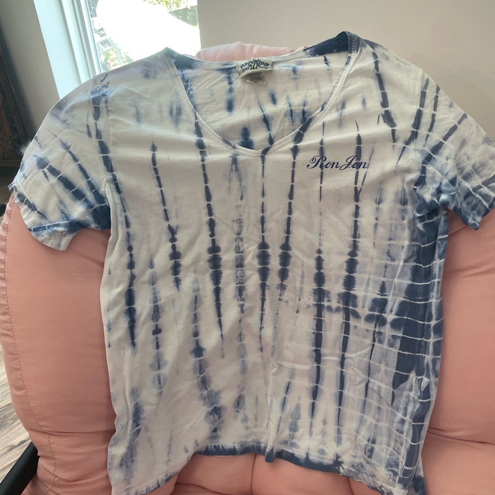 Ron Jon Blue Tie-Dye Women's Top